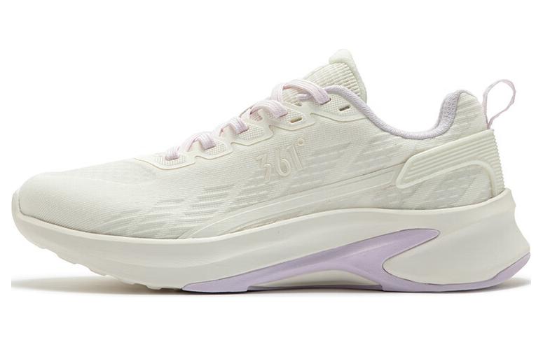 361° Sharp Teeth Comfortable Cushioning, Wear Resistant Low top Running Shoes Women’s White Purple