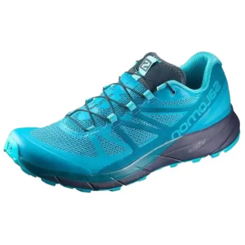 SALOMON Sense Ride 5 Breathable Cushioning Low top Running Shoes Women's Teal