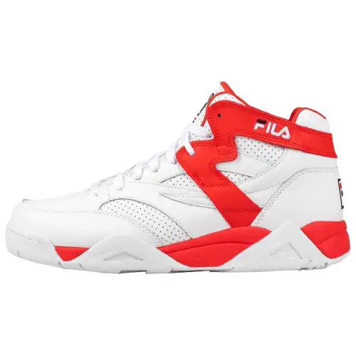 FILA M SQUAD Mid top Casual Shoes Men's White Red