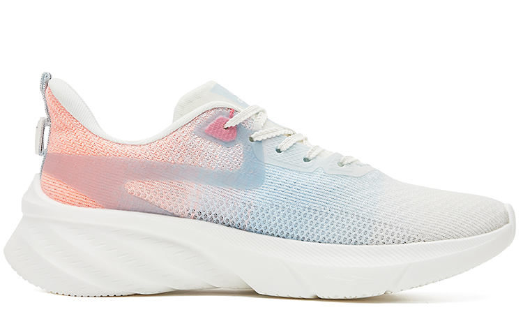 Erke Qi Tan Lite 2.0 Carbon Plate Technology Fabric Cushioning Slip Resistant Low top Running Shoes Women’s White Blue