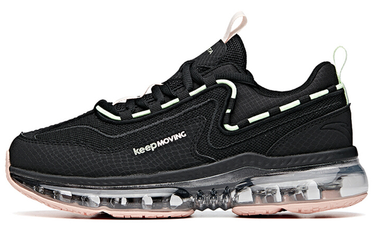 Anta Full Length Air Cushion Low top Running Shoes Women's Black Pink