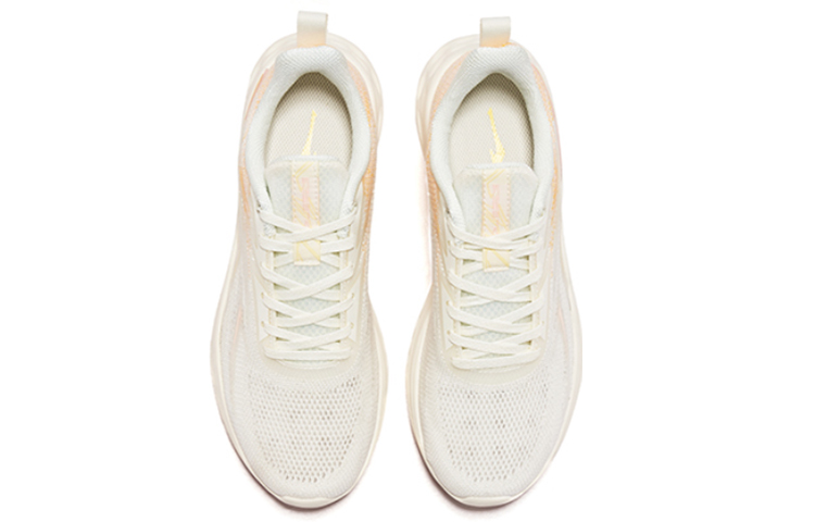Erke Cushioning Slip Resistant Support Low top Running Shoes Women’s White Orange