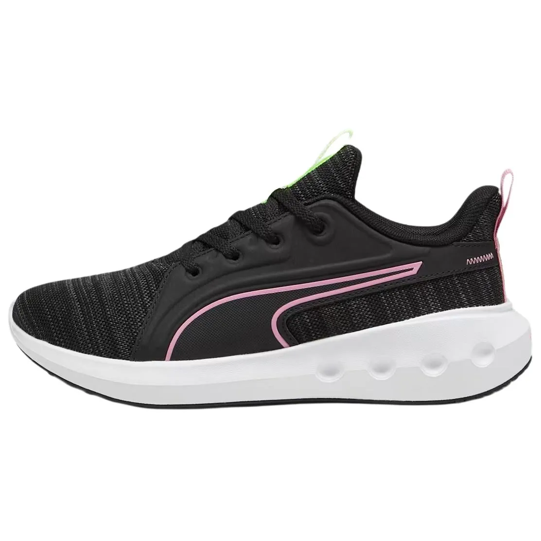 PUMA Slip Resistant Abrasion Resistant Low top Running Shoes Men's Black White