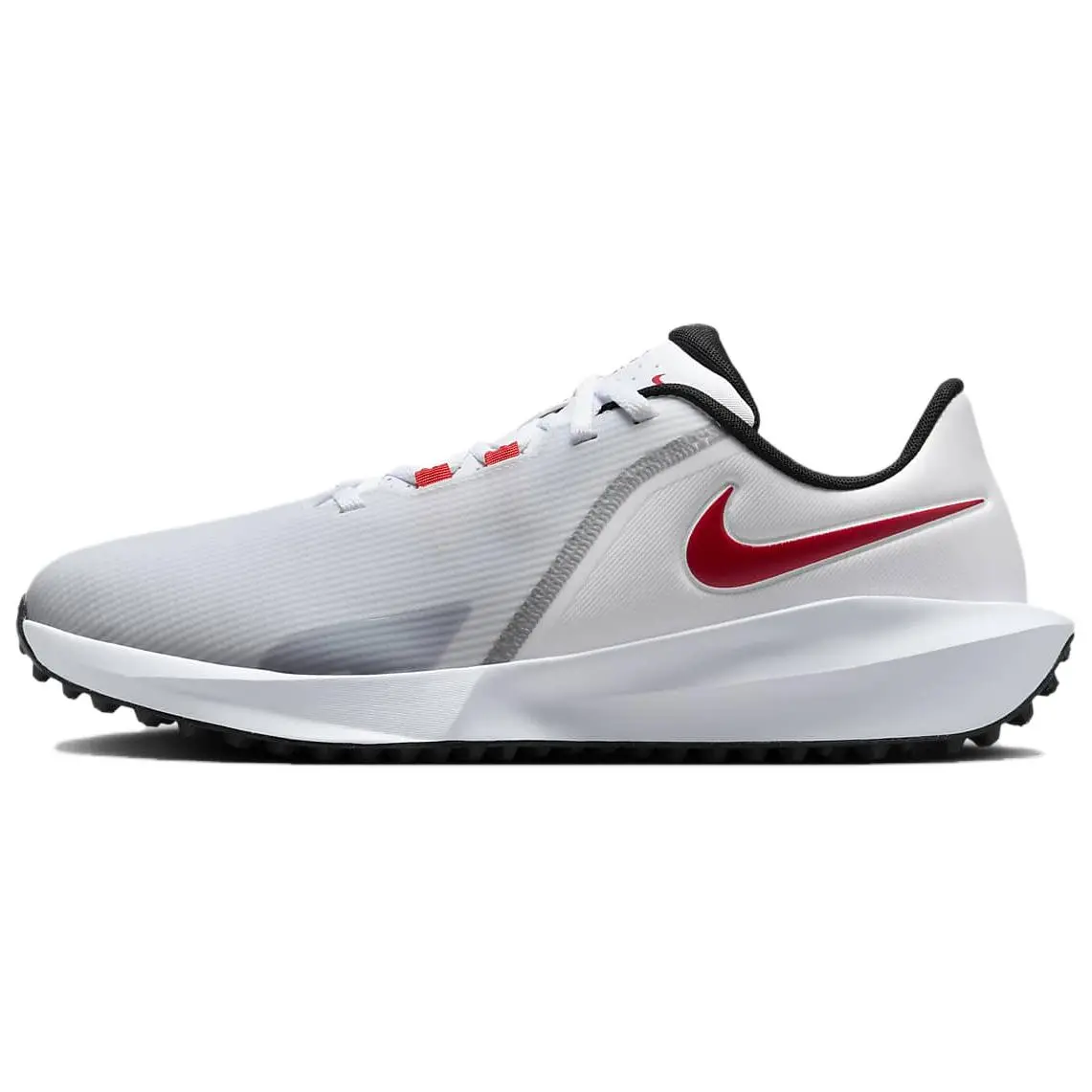 Nike Infinity G Comfortable And Lightweight Abrasion Resistant Breathable Low top Golf Shoes Unisex White Red