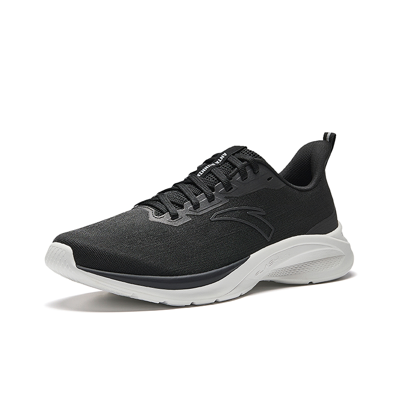 Anta Abrasion Resistant Slip Resistant Low top Casual Running Shoes Men’s Black White