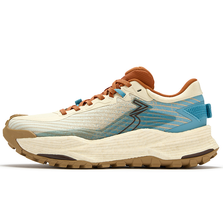 361° Wu Xia 2 Cushioning, Wear Resistant Low top Casual Running Shoes Men’s Light Wood Blue