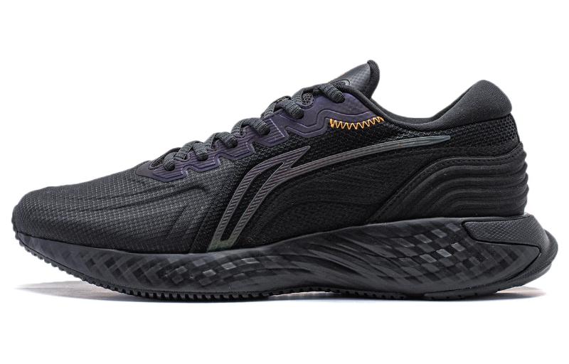 Li Ning Cloud Shield Comfortable Cushioning Reflective Rebound Low top Running Shoes Men's Black