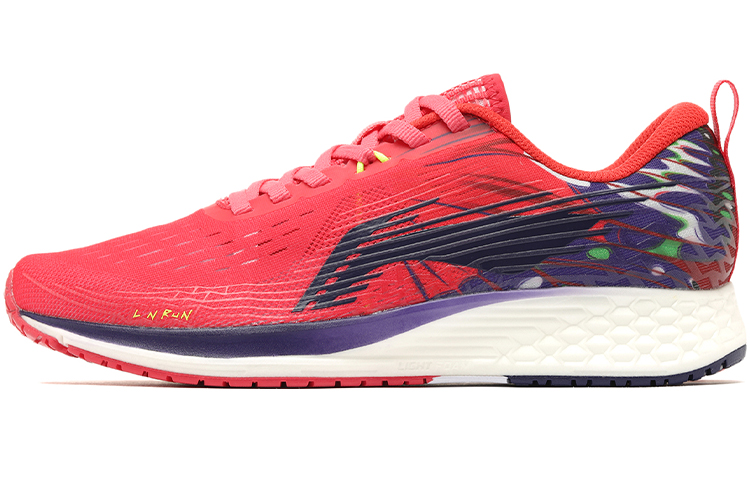 Li Ning Red Hare 4 Low top Running Shoes Women’s Gemstone Red Lightweight Professional Racing