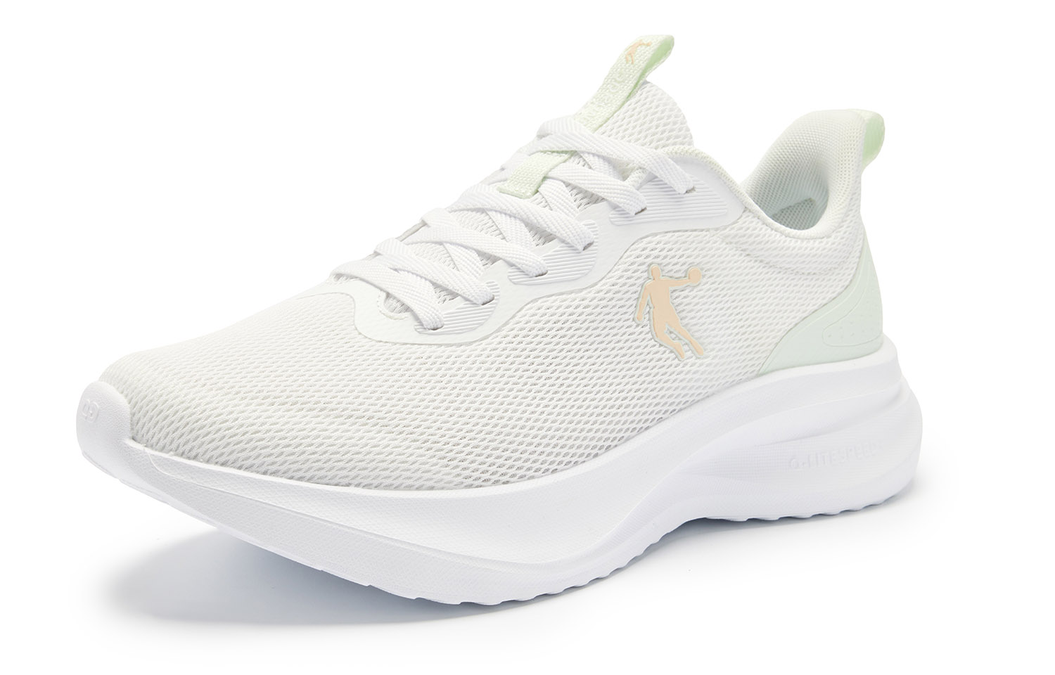 QIAODAN Fabric Low top Q LITESPEED Technology Running Shoes Women’s White
