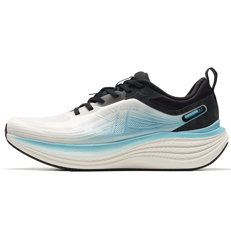 XTEP Cushioning Slip Resistant Low top Casual City Commuting Running Shoes Men’s White Black Blue