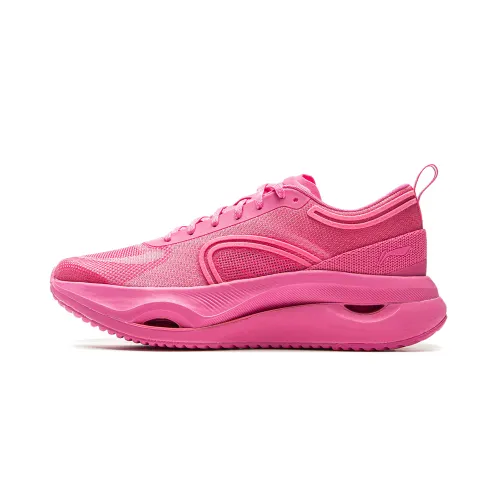 Li Ning Stunning Cushioning Lightweight Low top Training Running Shoes Women's Pink