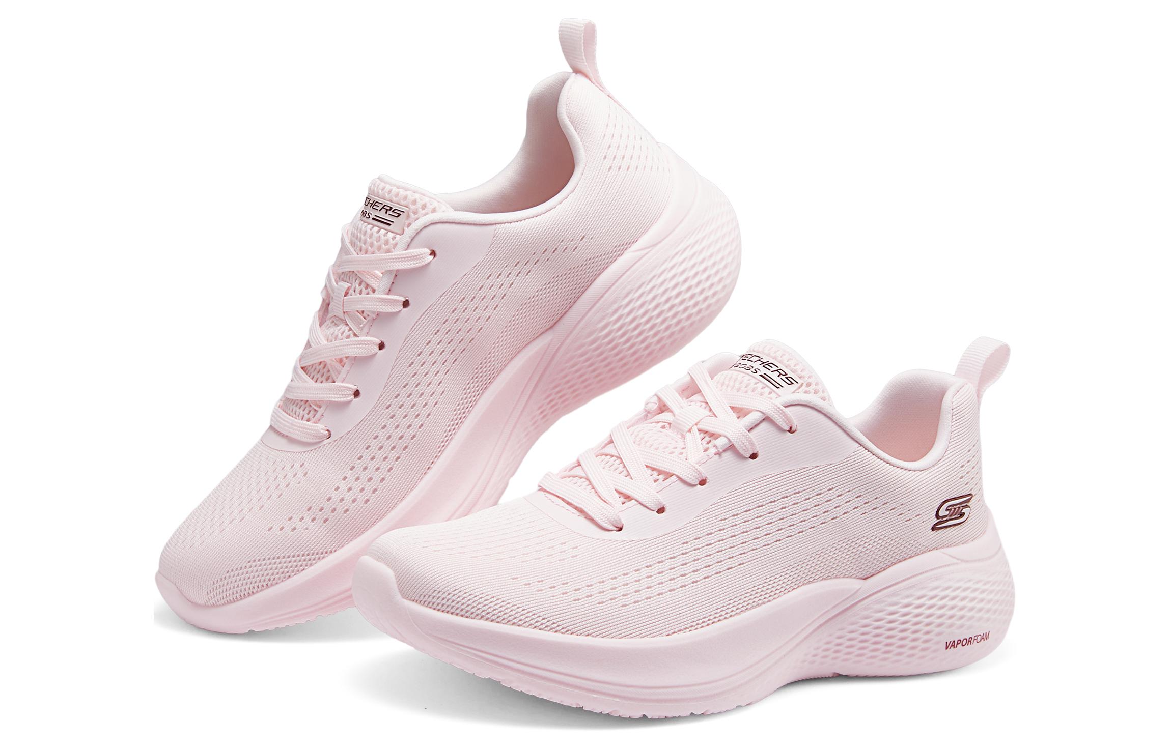 Skechers BOBS INFINITY Fabric Abrasion Resistant Breathable Low top Casual Running Shoes Women’s Pink