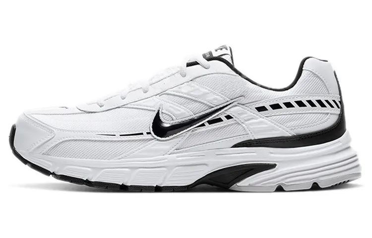 Nike Initiator Cushioning Breathable Support Low top Casual City Commuting Running Shoes Men's Black White