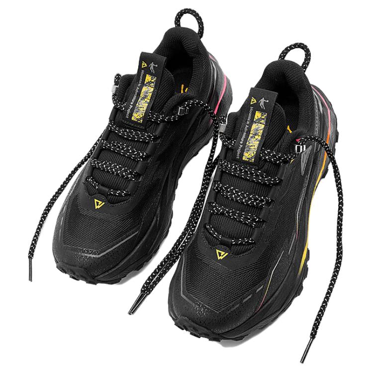 QIAODAN Slip Resistant Cushioning Moisture Wicking Low top Casual Running Shoes Men’s Black Pink