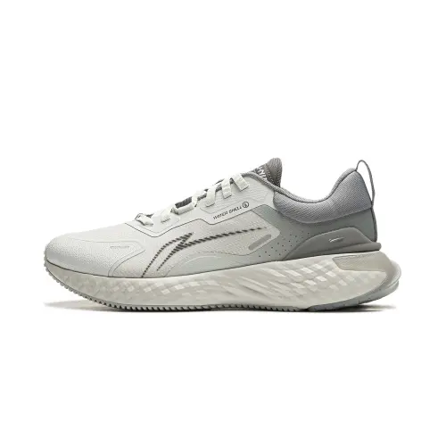 Li Ning Cloud Shield Slip Resistant Abrasion Resistant Low top Running Shoes Men's Gray