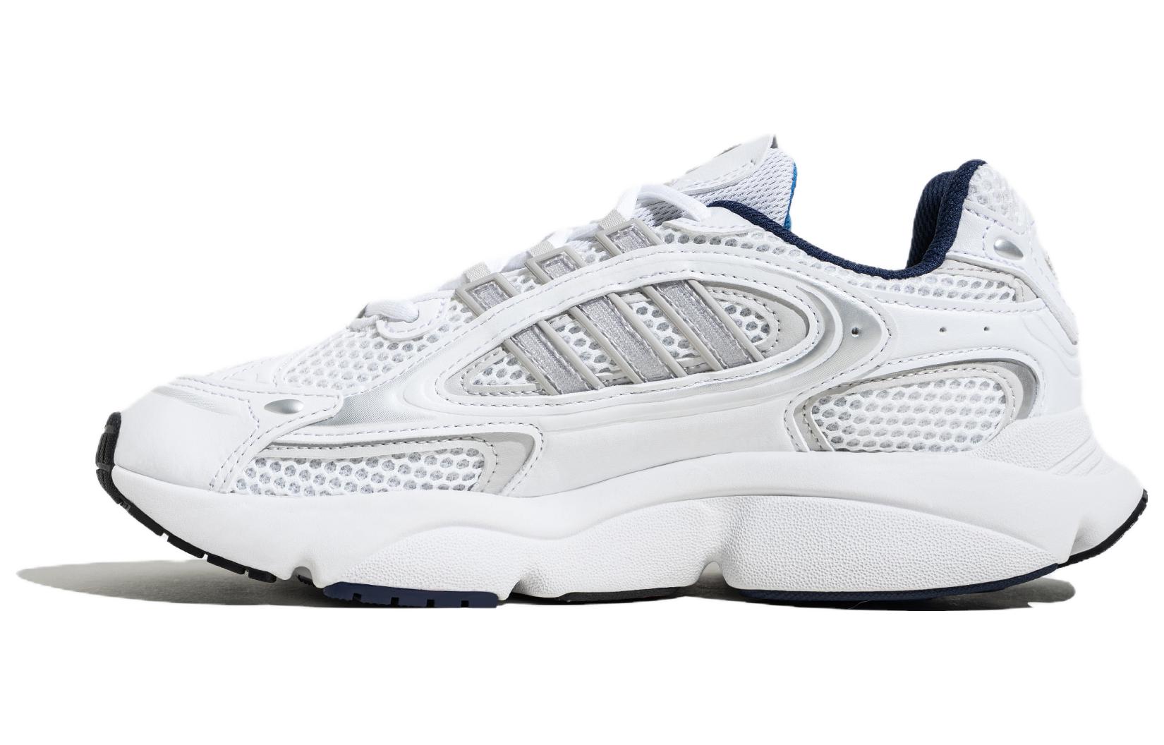 Adidas Originals Ozmillen обувь вокруг головы со шнурками Носить -устойчивый низкий для отдыха Беговая обувь мужские и женские фасон унисекс белый Пепел