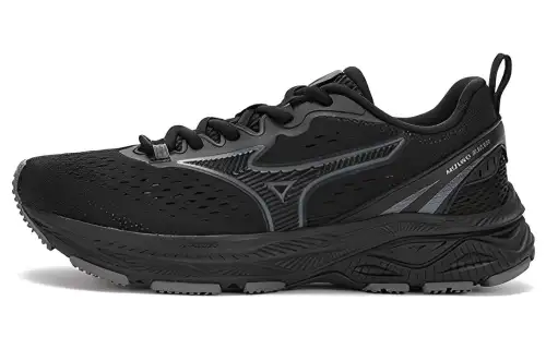 Mizuno Racer S Abrasion Resistant Slip Resistant Low top Running Shoes Unisex Black