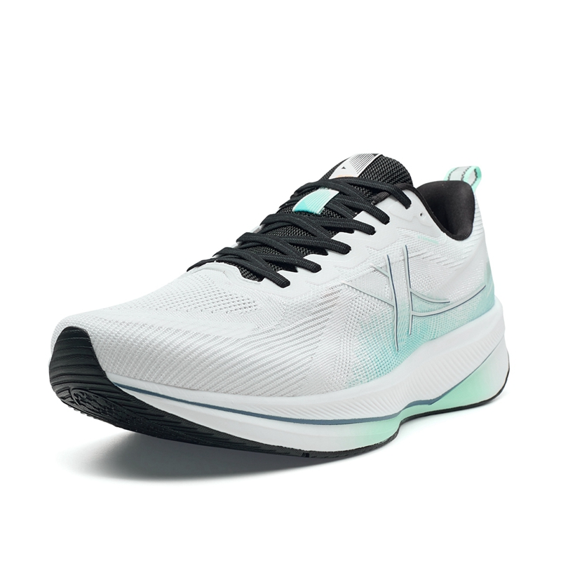 XTEP 6.0 Speed Cushioning Breathable Cushioning Breathable Low top Casual Running Shoes Men’s White Blue