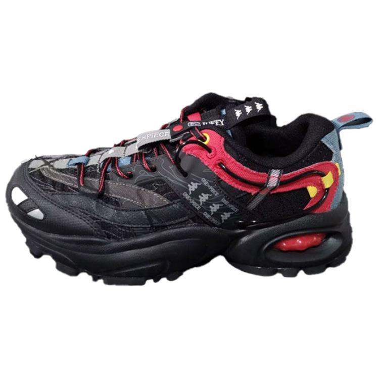 Kappa Slip Resistant Abrasion Resistant Slip Resistant Abrasion Resistant Low top Casual Running Shoes Unisex Black