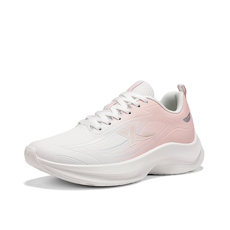 XTEP Synthetic Leather Cushioning Abrasion Resistant Cushioning, Wear Resistant Low top Casual Running Shoes Women’s