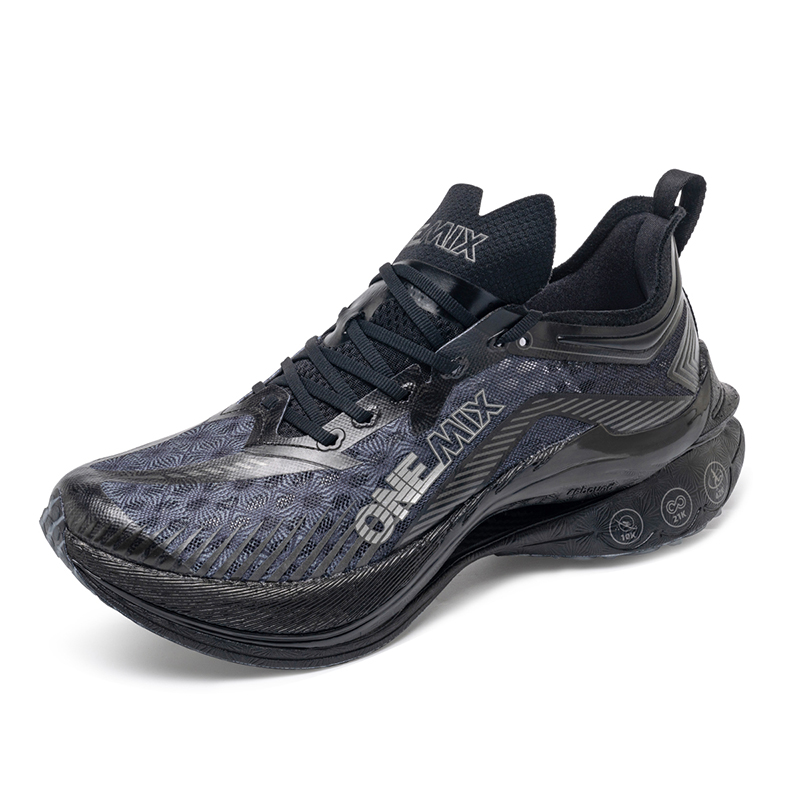ONEMIX Powerful And Refreshing Running Shoes Unisex Glow In The Dark Black