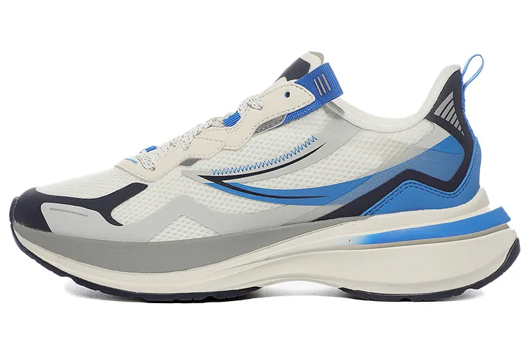 FILA Flagpole Low top Running Shoes Unisex Beige Blue Korean Style