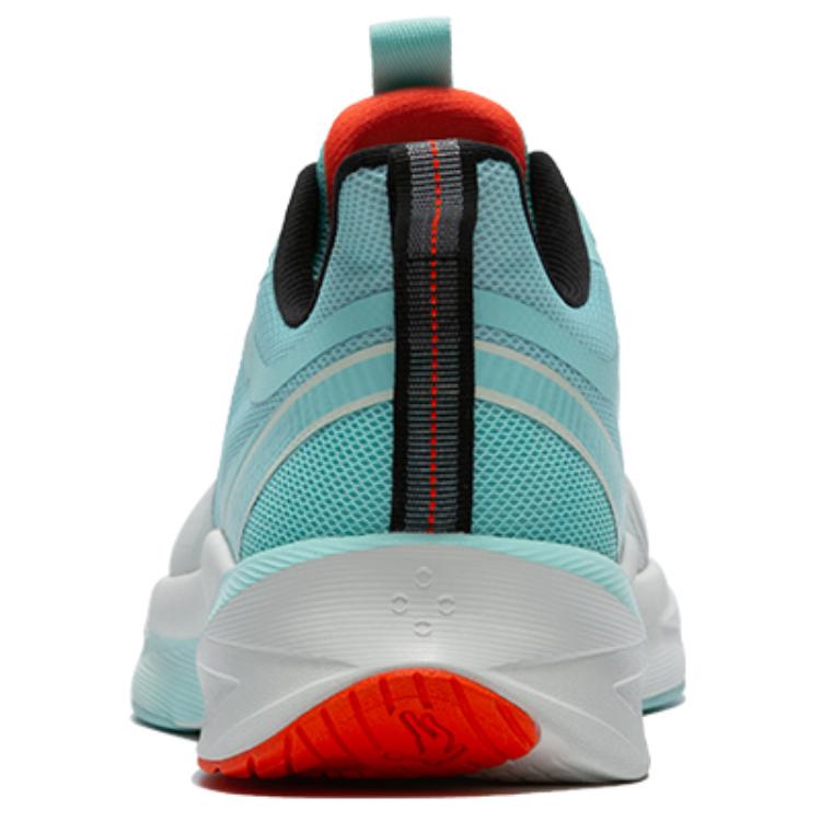 QIAODAN Light Speed 4.0 Cushioning Slip Resistant Breathable Low top Dui Light Running Shoes Men’s White Blue