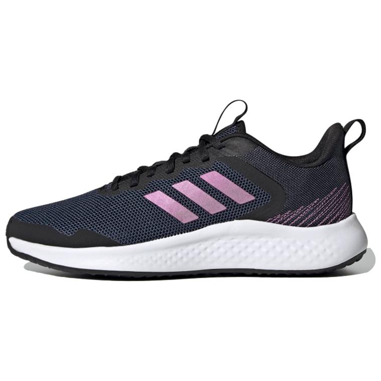 Adidas Fluidstreet Mesh, Textile Breathable Low top Marathon Running Shoes Women's Black Blue Purple