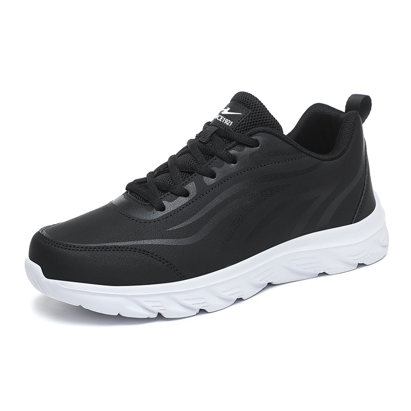 Binary Cushioning Rebound Lightweight Slip Resistant Low top Running Shoes Men’s Black