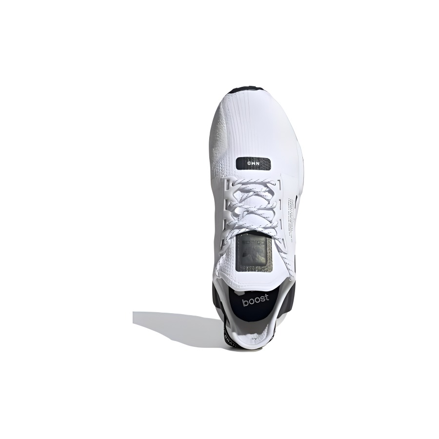 Кроссовки adidas originals NMD_R1 V2 (бело-черные) — фото 4