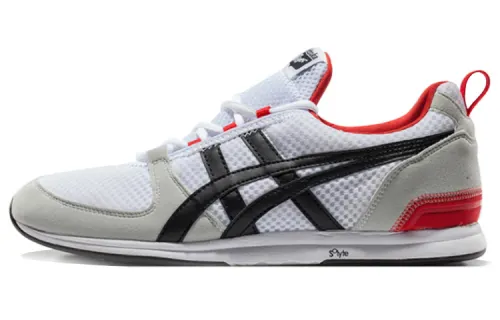 Onitsuka Tiger Cushioning Slip Resistant Abrasion Resistant Low top Running Shoes Unisex White Black Red