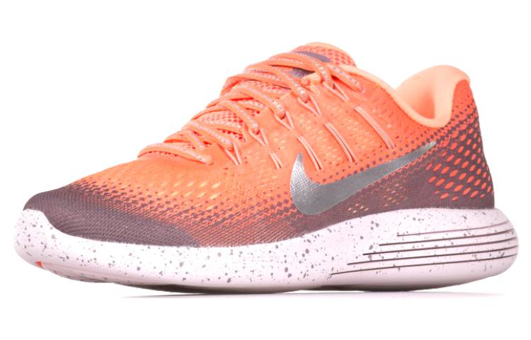 Женские кроссовки Nike Lunarglide 8 (оранжевые) — фото 3