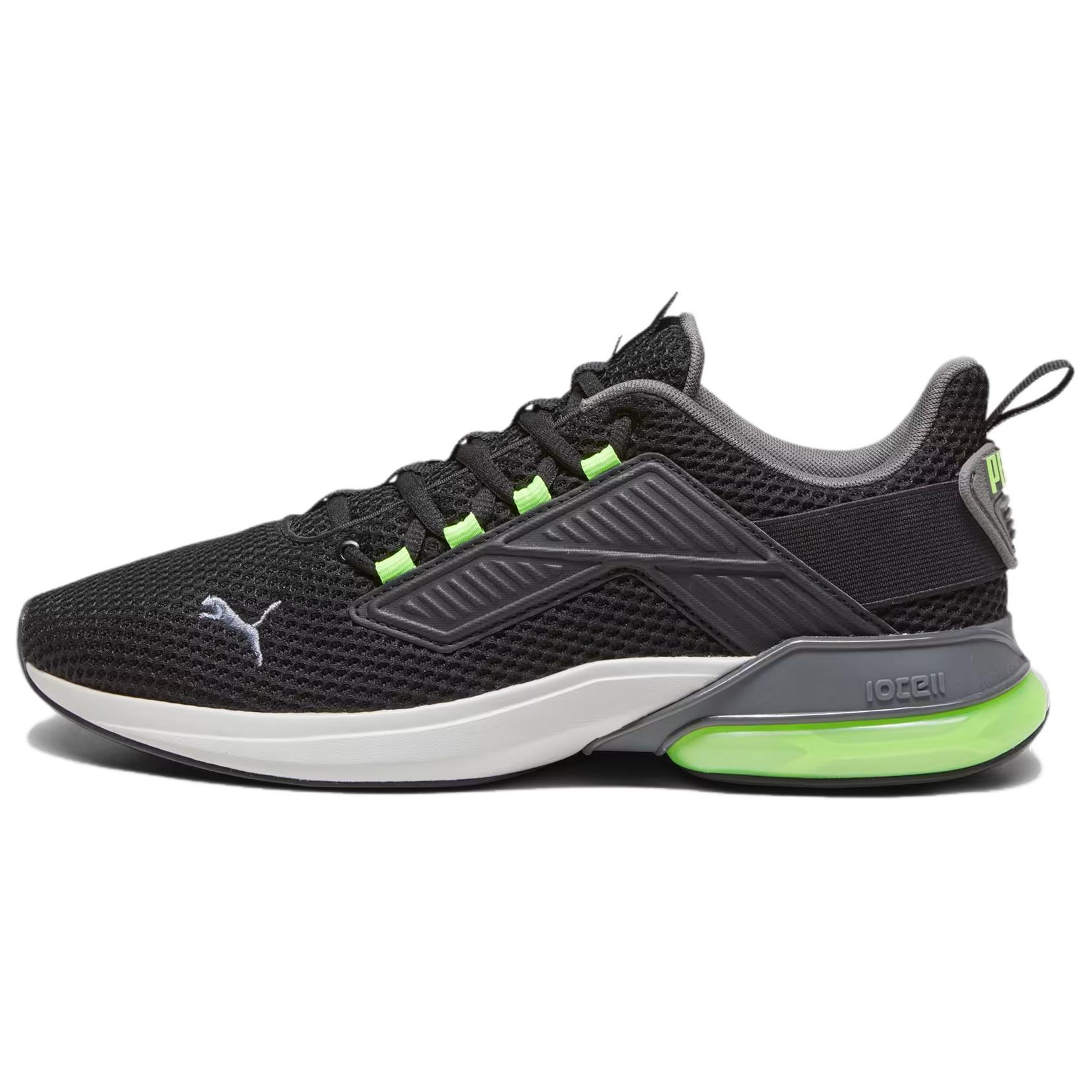 PUMA CELL Cushioning Slip Resistant Low top Casual Running Shoes Women's Black Gray Green