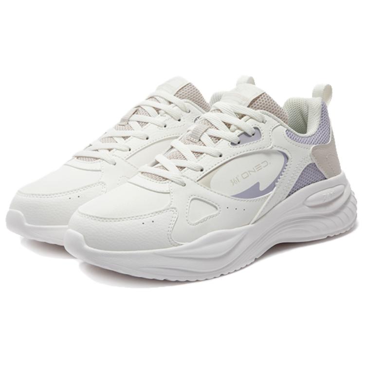361° Slip Resistant Abrasion Resistant Low top Casual Running Shoes Women’s White Purple