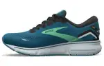 Brooks Ghost 15 Cushioning Abrasion Resistant Cushioning, Wear Resistant Low top Running Shoes Men's Blue Green