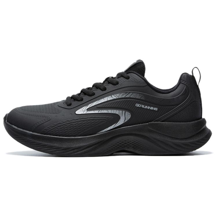 QIAODAN Slip Resistant Abrasion Resistant Low top Running Shoes Men’s Black