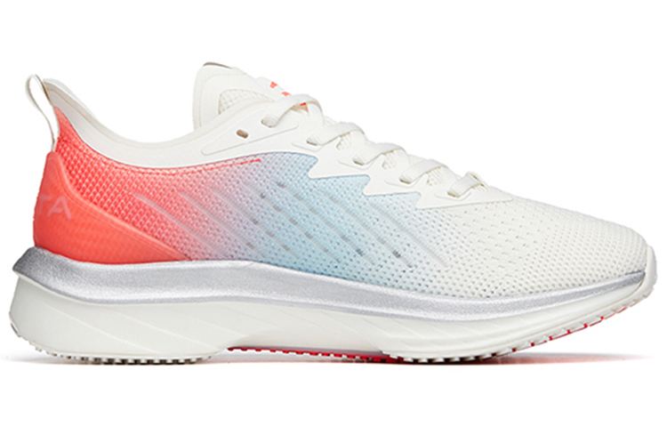 ANTA MACH 1.0 Running Shoes Women’s Low Top Ivory White/Light Azure/Neon Red