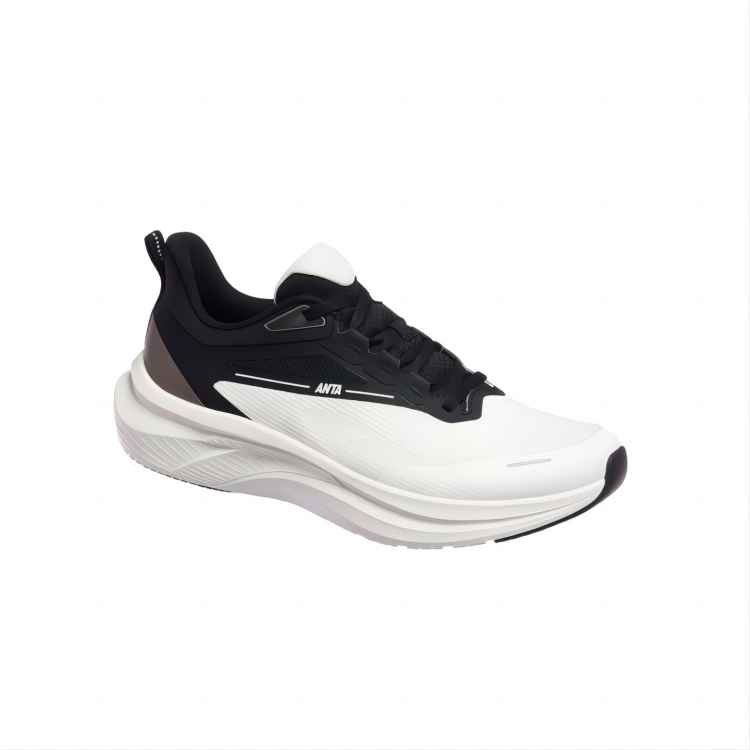 Anta Light Cloud Slip Resistant Low top Running Shoes Men’s White Black