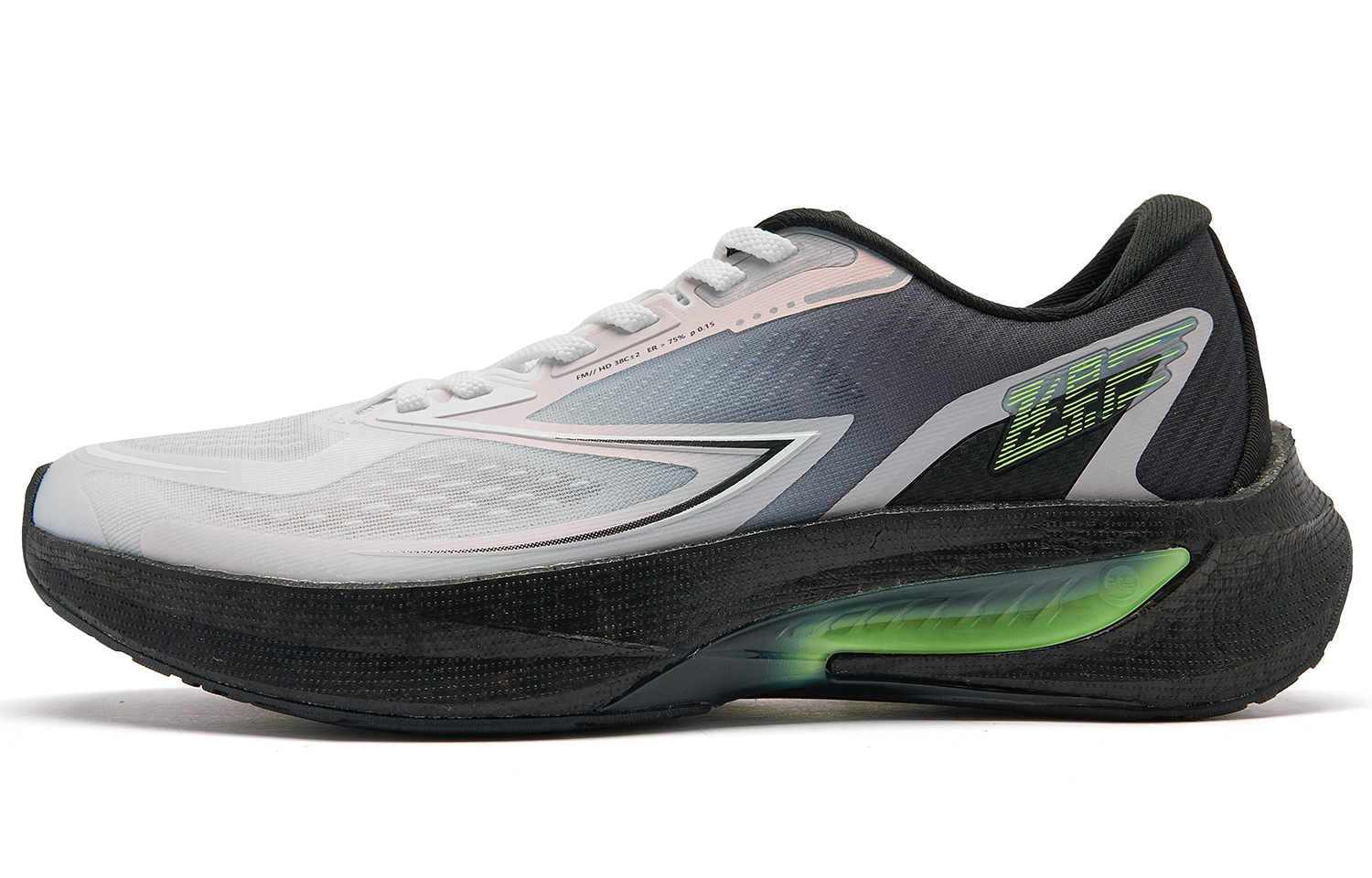 QIAODAN Flying Shadow 4.0 Slip Resistant Abrasion Resistant Low top Running Shoes Men’s White Black