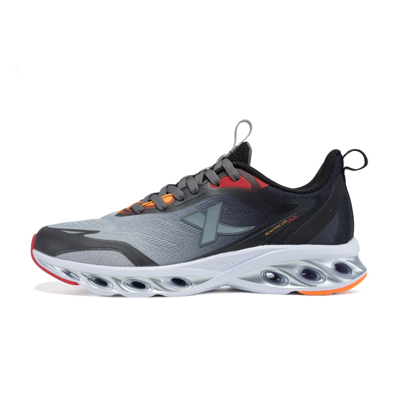 XTEP Cushioning Spin 7pro Cushioning Breathable Lightweight Low top Running Shoes Men’s Gray Black