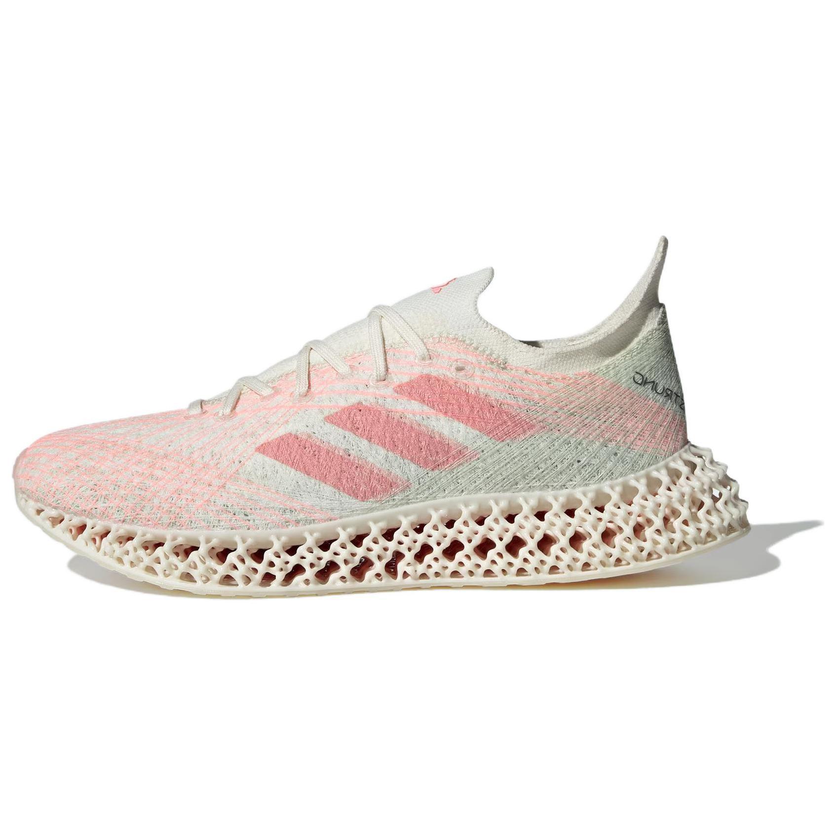 Женские кроссовки adidas 4DFWD X STRUNG RUNNING SHOES (бело-розовые)