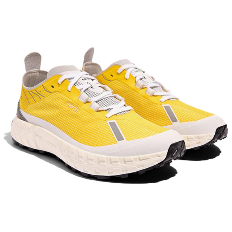 NORDA 001 Slip Resistant, Abrasion Resistant, Lightweight Coverage Low top Running Shoes Men’s Bright Yellow