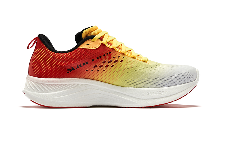Saucony RIDE Yutuo 17 Mesh, Textile Cushioning Low top Training Running Shoes Men’s White Yellow