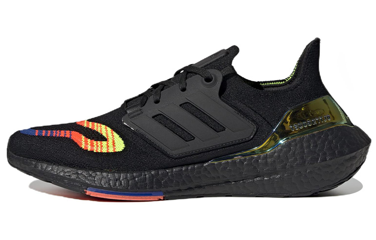 Мужские кроссовки adidas Ultraboost 22 (черно-оранжевые)