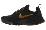Nike Presto Fly Comfortable And Breathable Low top Casual Running Shoes Men's Black Gold