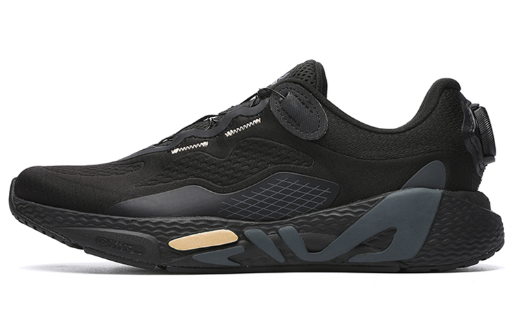 FILA Athletics Textile, Synthetic Leather, TPU Low top Running Shoes Women's Black
