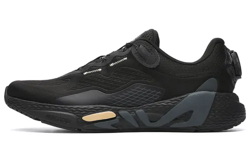 FILA Athletics Textile, Synthetic Leather, TPU Low top Running Shoes Women's Black