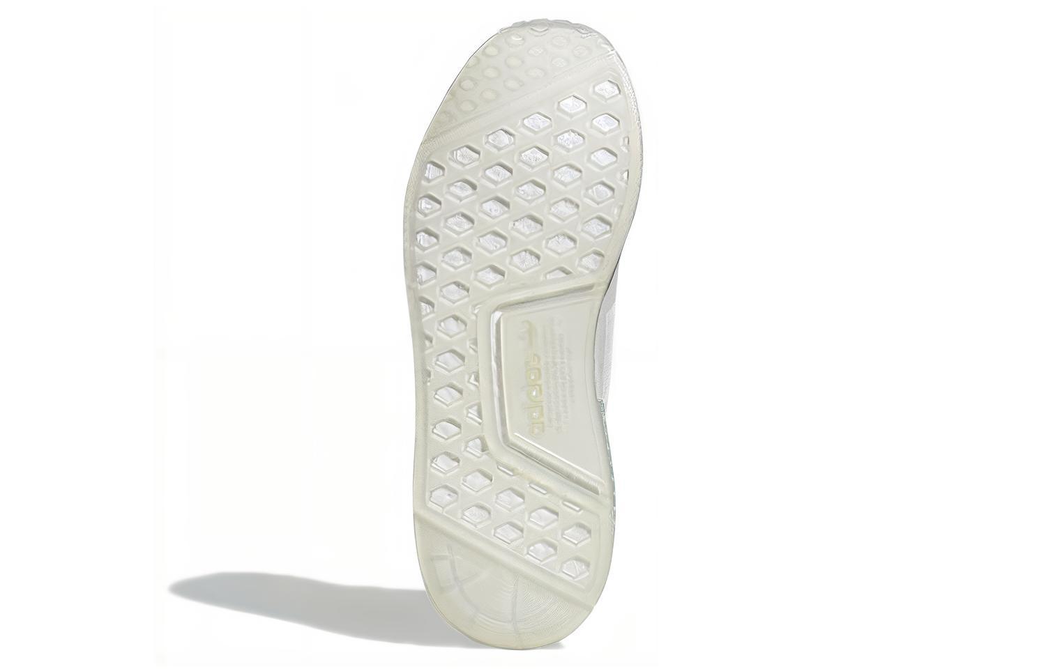 кроссовки adidas originals NMD_R1 Spectoo (бело-серые) — Белый / серый — фото 6