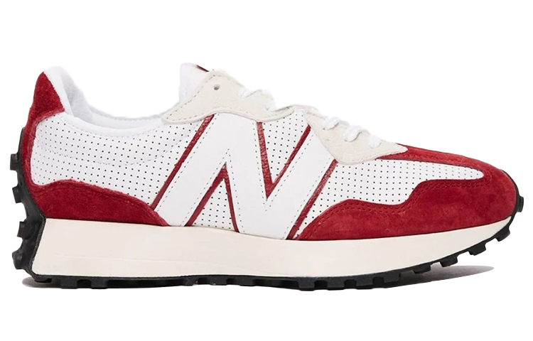 Кеды New Balance 327 (бело-красные) — фото 2