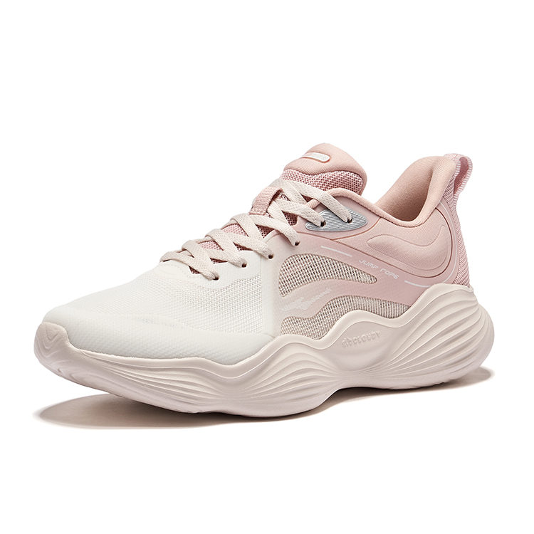 Erke Cushioning, Wear Resistant Low top Casual Running Shoes Women’s Pink White